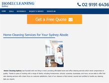 Tablet Screenshot of homecleanerssydney.com.au